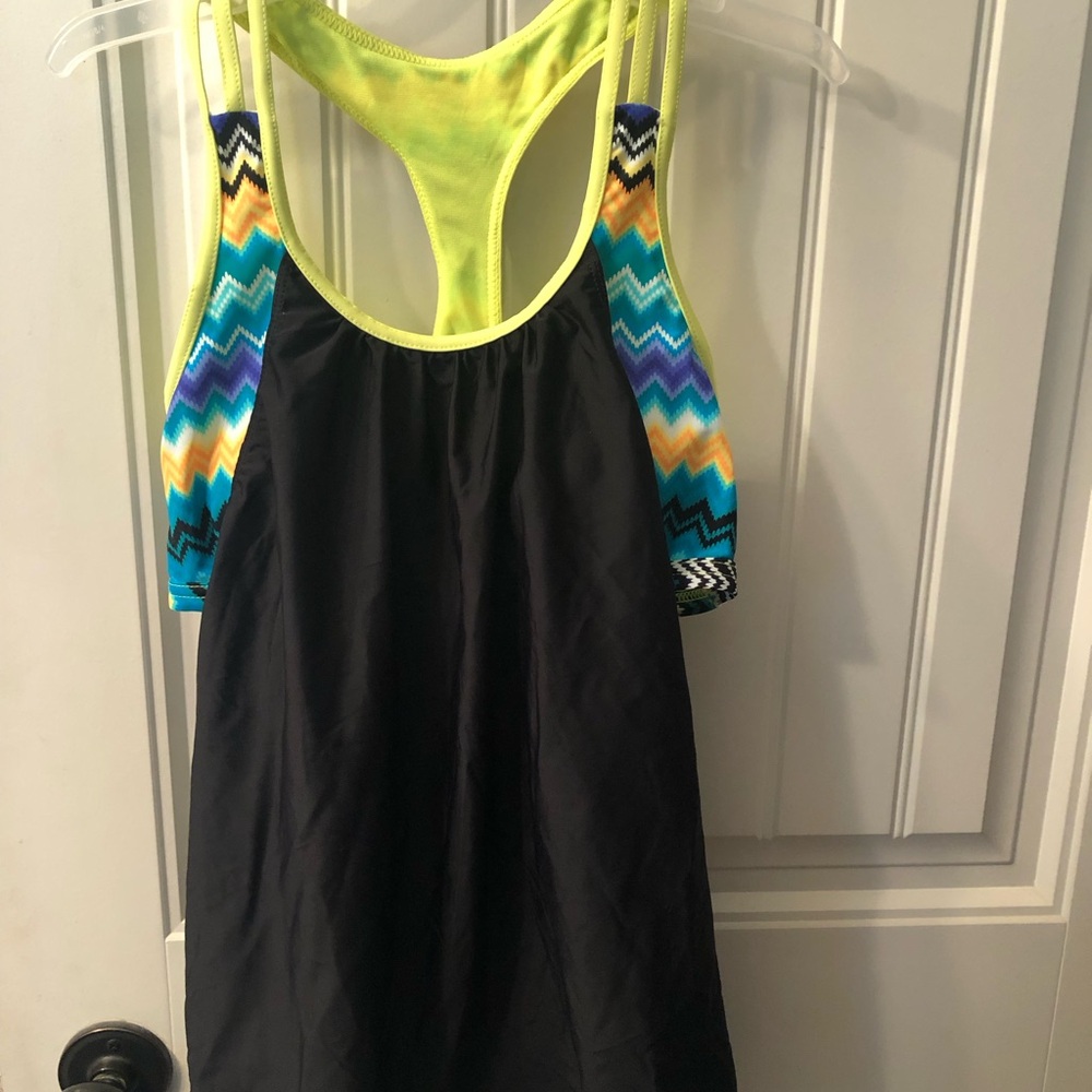 Black swim top only NWOT